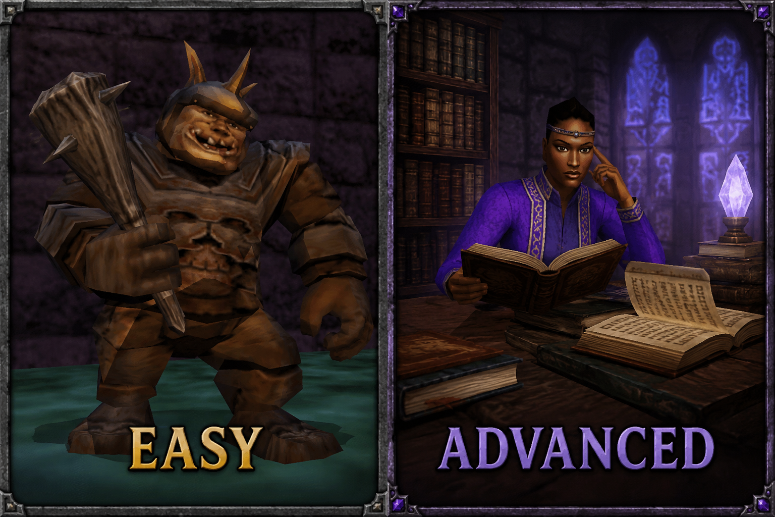 Choose Easy mode or Advanced mode